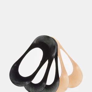 NO-SHOW SOCKS BLACK/TAN