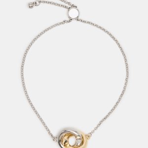 TWO-TONE FRIENDSHIP BRACELET SILVER MULTI