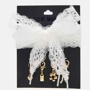 SHOE LACES AND CHARMS LACE WHITE
