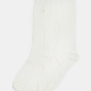 CASUAL HIGH CREW SOCKS IVORY