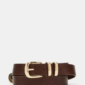 TEXTURED BELT CHOCOLATE