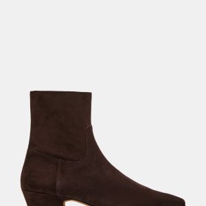DUSTY CHOCOLATE BROWN SUEDE