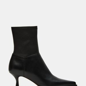 STASIA BLACK LEATHER